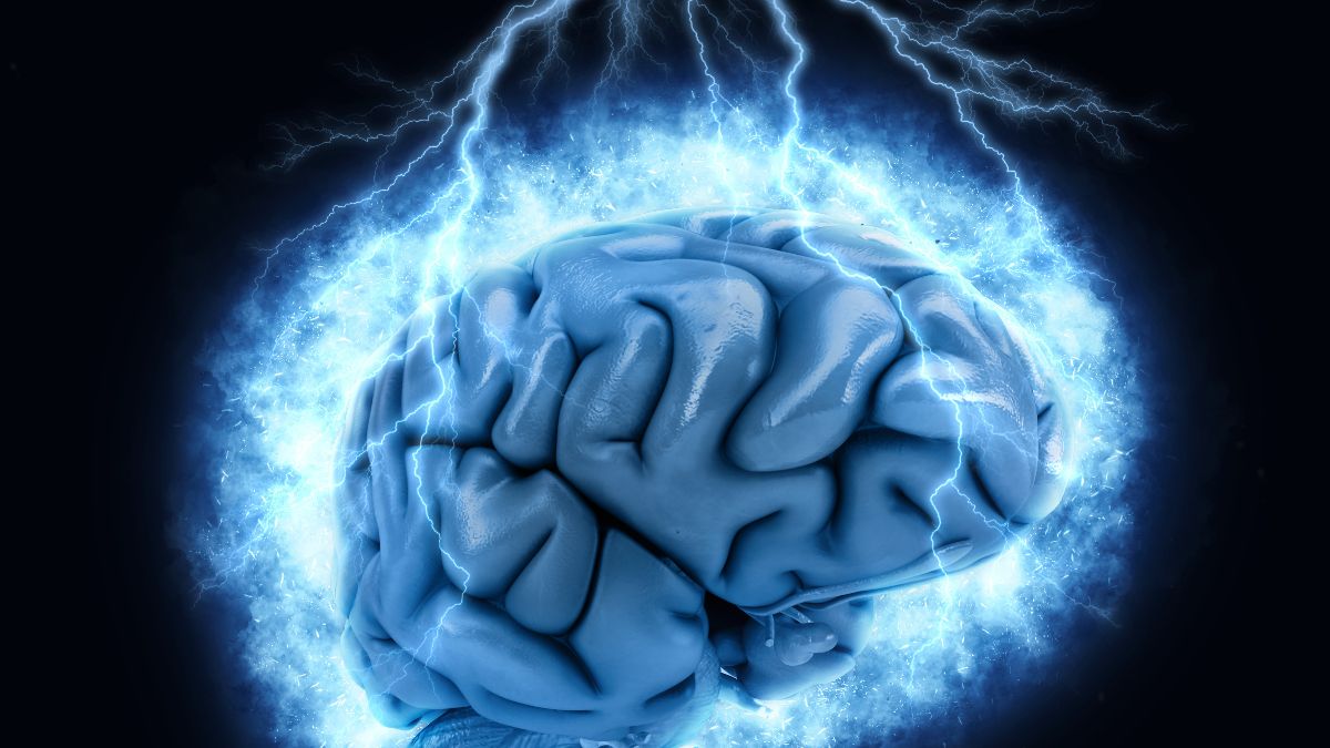 تصویر مفهومی از مغز و تکانههای عصبی مرتبط با اختلالات کنترل تکانه و رفتارهای وسواسی